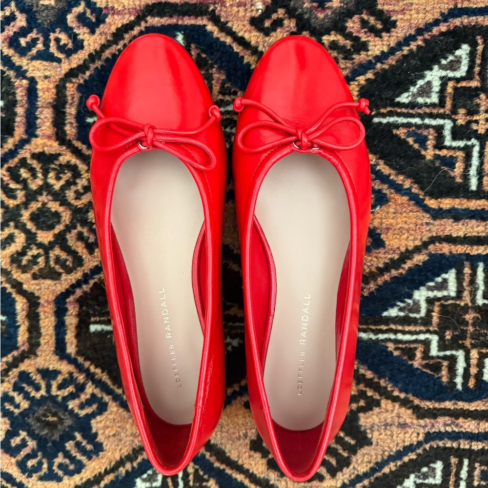 Loeffler Randall Vibrant Red Flats